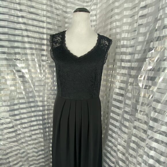 Miusol Black Lace Overlay Maxi Dress - Picture 3 of 8